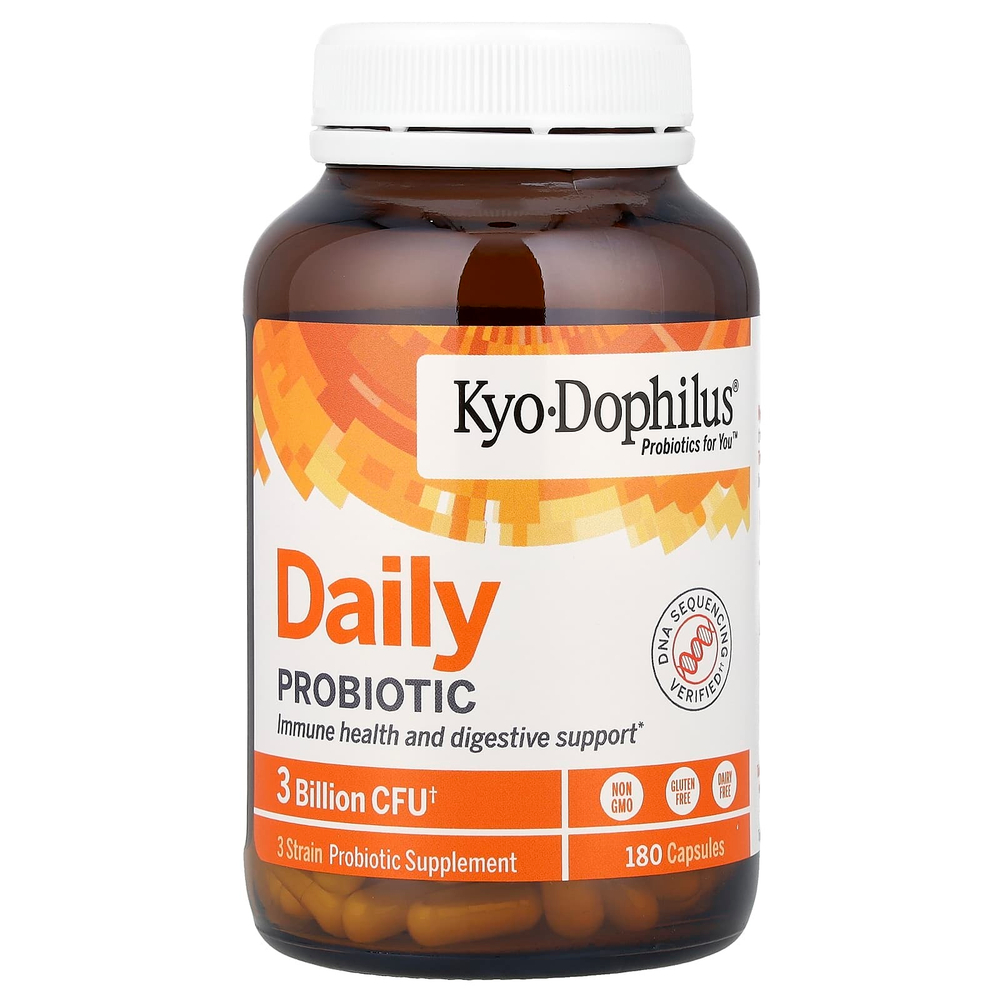 Kyolic, Kyo-Dophilus®, пробиотик для ежедневного приема, 180 капсул