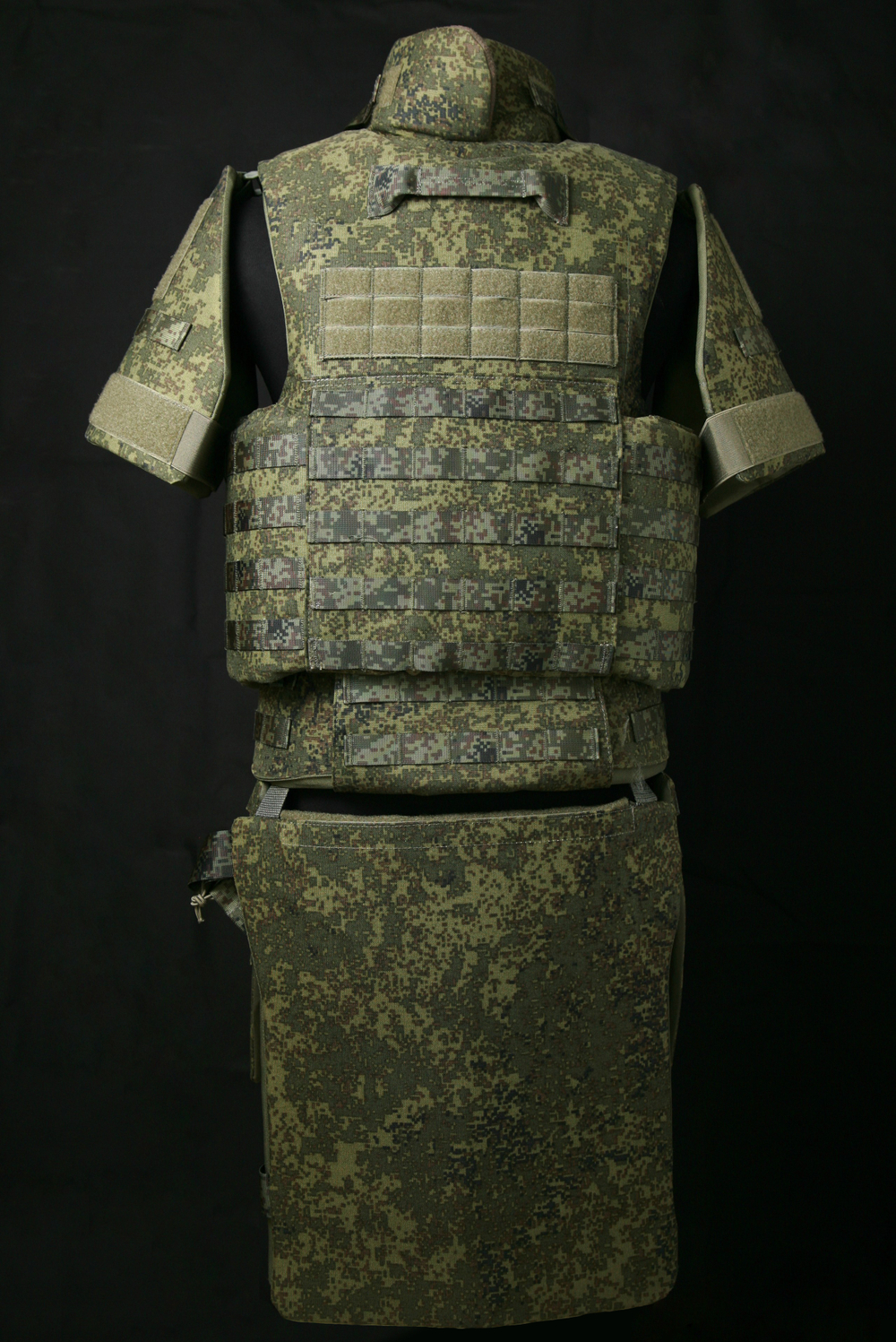 Жилет МСЗ2 + напашник, плечи, пояс, бёдра, пятиточечник + защитные вставки СВМПЭ Бр1, С2