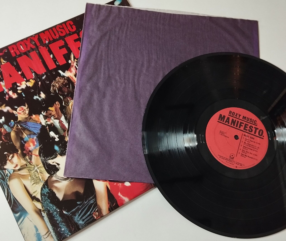 Винтажная виниловая пластинка LP Roxy Music Manifesto (USA 1979) Dance Away
