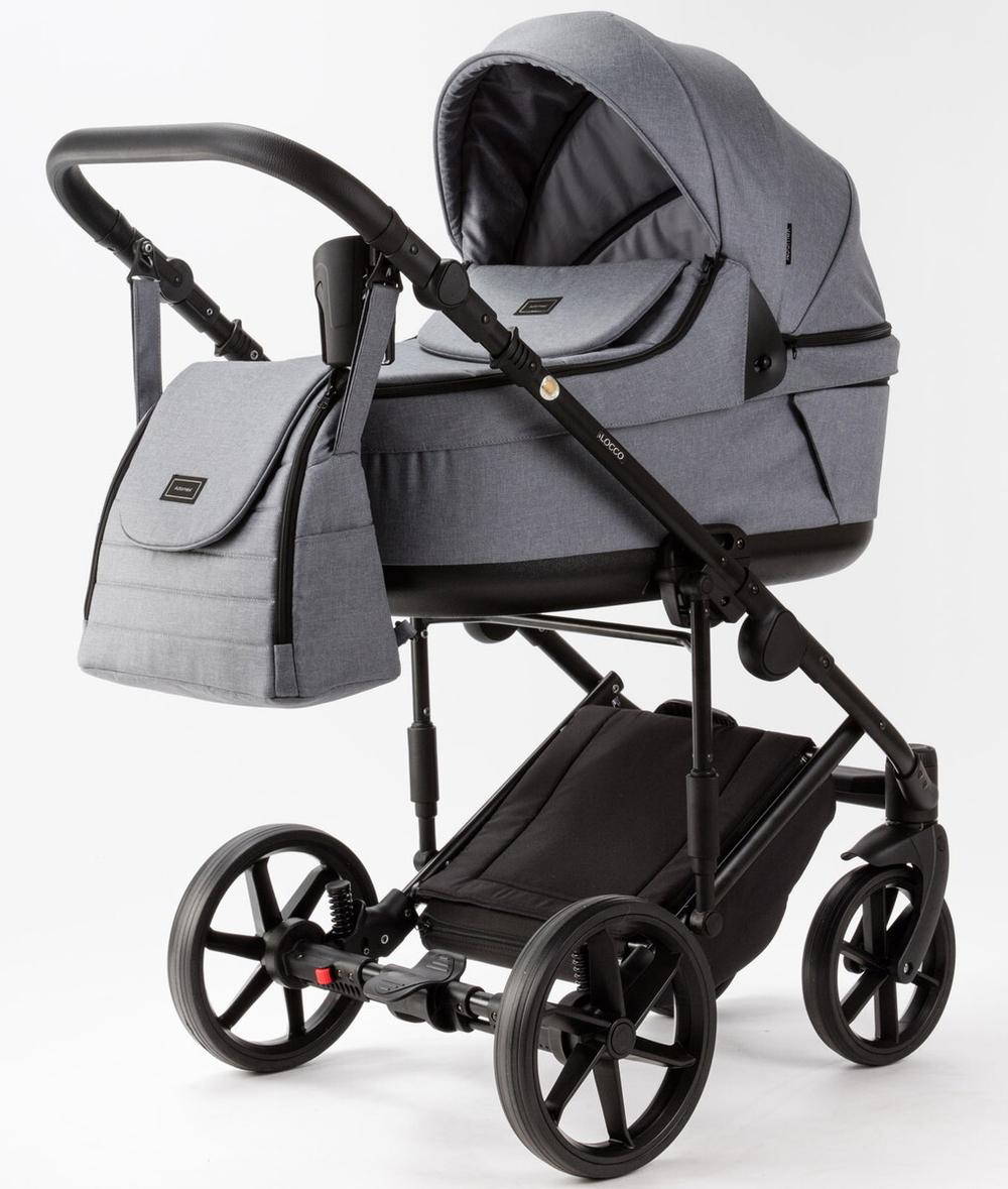Детская коляска Adamex Locco Light 3 в 1 LL-TK60 TIP (СЕРЫЙ)