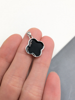 Подвеска клевер эмаль, 15.7мм