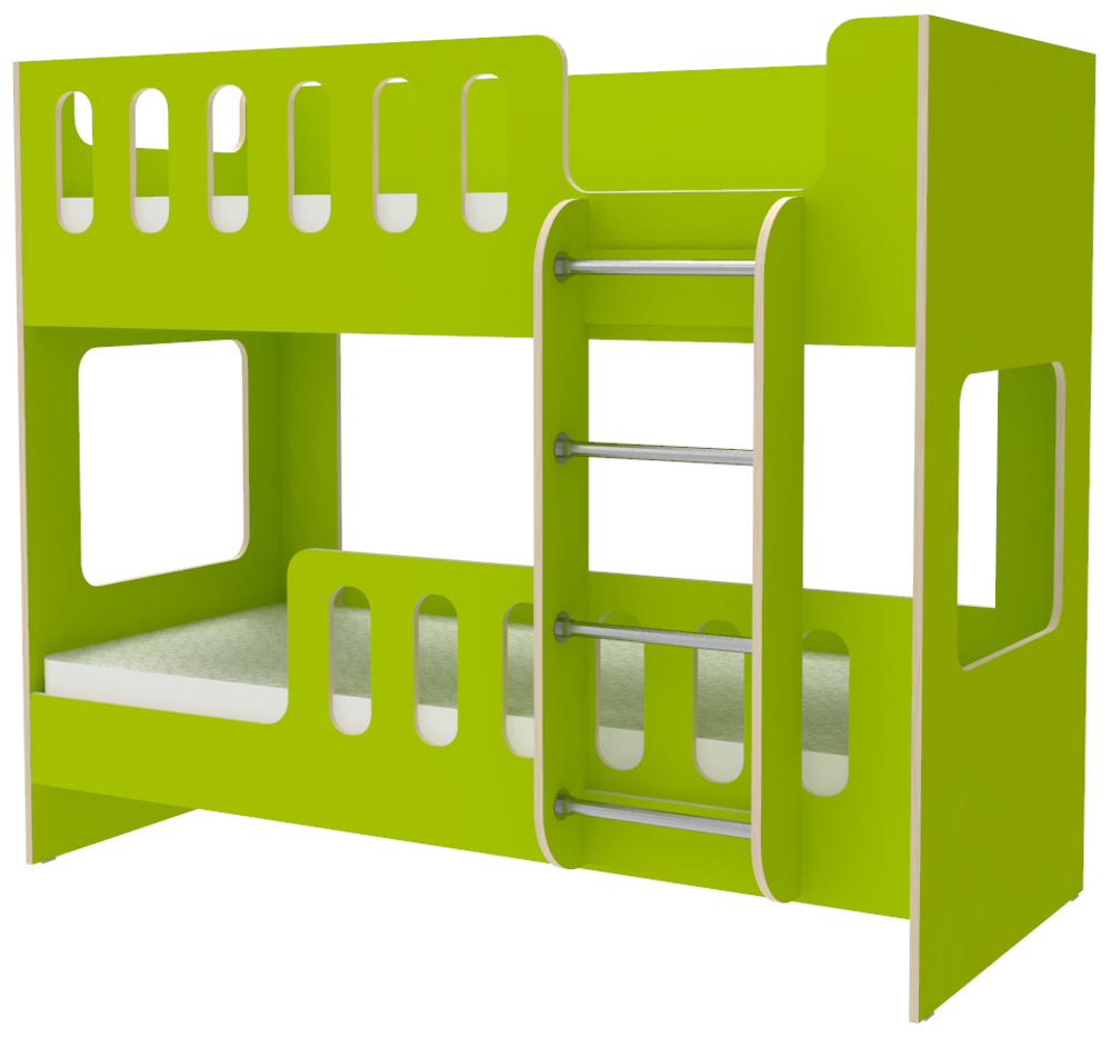 Двухъярусная кровать КарИВи ДС-20 80x180 Лайм