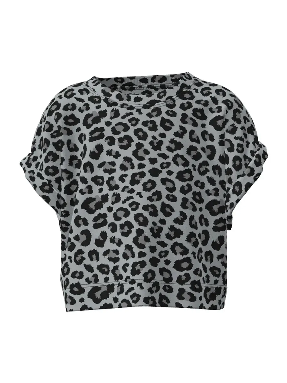 Леопардовая футболка для девочки на лето