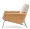 Кресло Amsen, бежевое с подлокотниками из шпона дуба