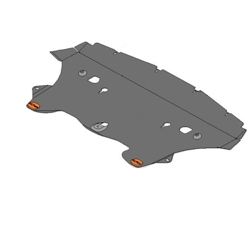 Защита ALFeco радиатора для BMW Х5 E70 2006-2013, V-3,0 D (сталь 2 мм) арт.ALF3410st