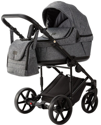 Детская коляска Adamex Locco Light 3 в 1 LL-TK06 TIP (ТЕМНО-СЕРЫЙ)