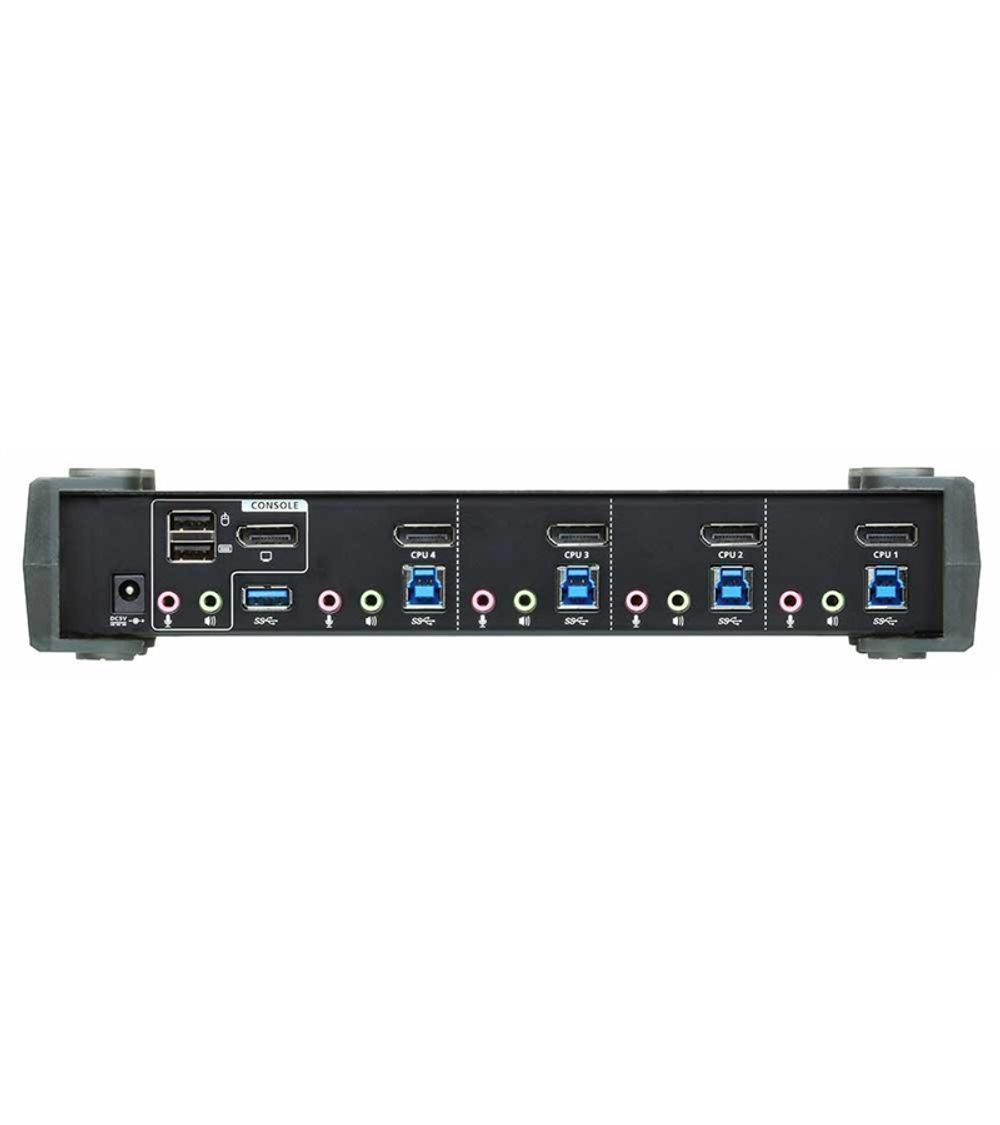 Квм переключатель ATEN 4P USB 4K DP/F. Audio KVMP/USB3.0 Switch