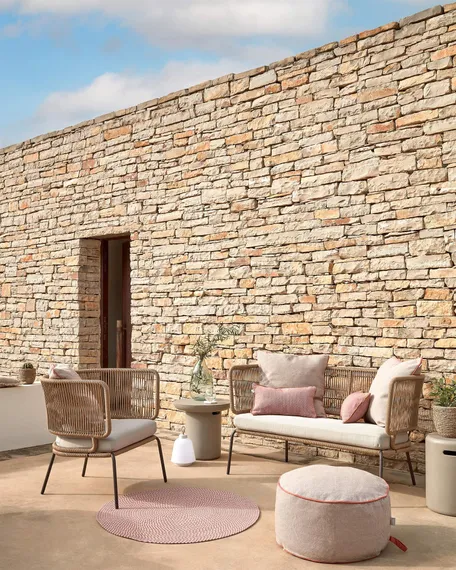 Журнальный столик из бетона Taimi Ø50 см серый