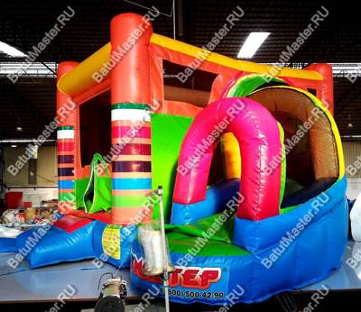 Детский надувной батут "Мир радости" 3,5*3*2,2 м