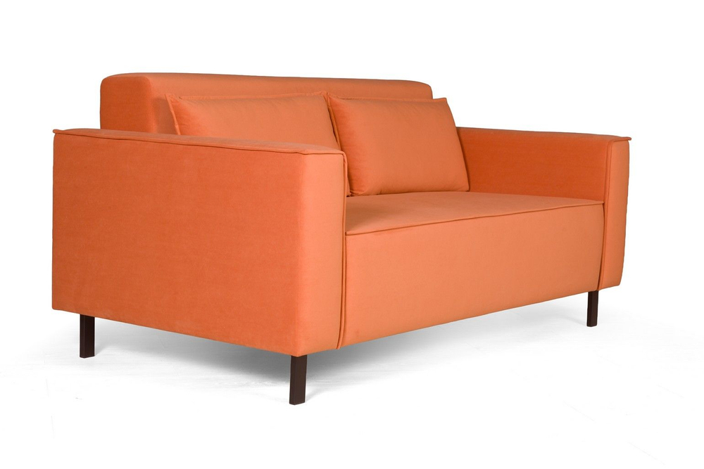 Club диван-кровать прямой, велюр Frost fox