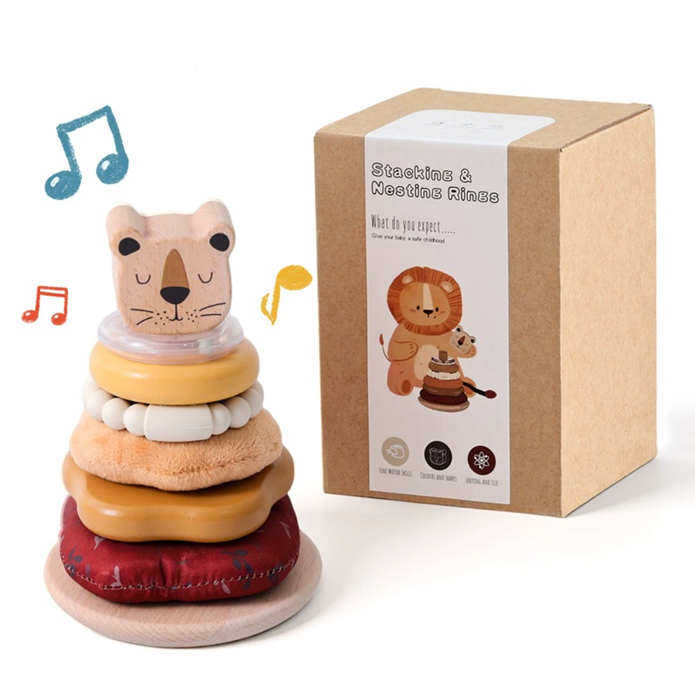 Деревянная пирамидка "Львёнок"