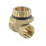 Тройник коллекторный латунь 1"х1/2"х1/2" Апогей 340001