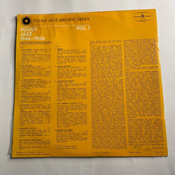 Винтажная виниловая пластинка LP Польский Джаз, Polish Jazz 1946 1956 Vol. 1, Post War Dance Bands (Польша 1975)