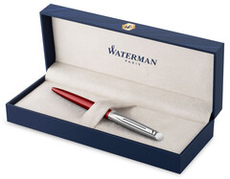 Шариковая ручка Waterman Hemisphere Entry Point Stainless Steel Red в подарочной упаковке