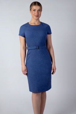 Платье женское 857за, синий #259Син05857з