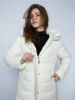 Куртка зимняя удлиненная с капюшоном