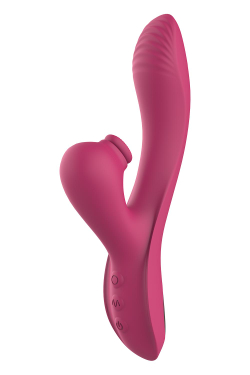 Розовый вибратор-кролик Dual G-Spot Vibe - 22,5 см.