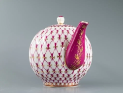 Чайник заварочный форма Тюльпан рисунок Сетка-Блюз 2 арт. 80.86209.00.1