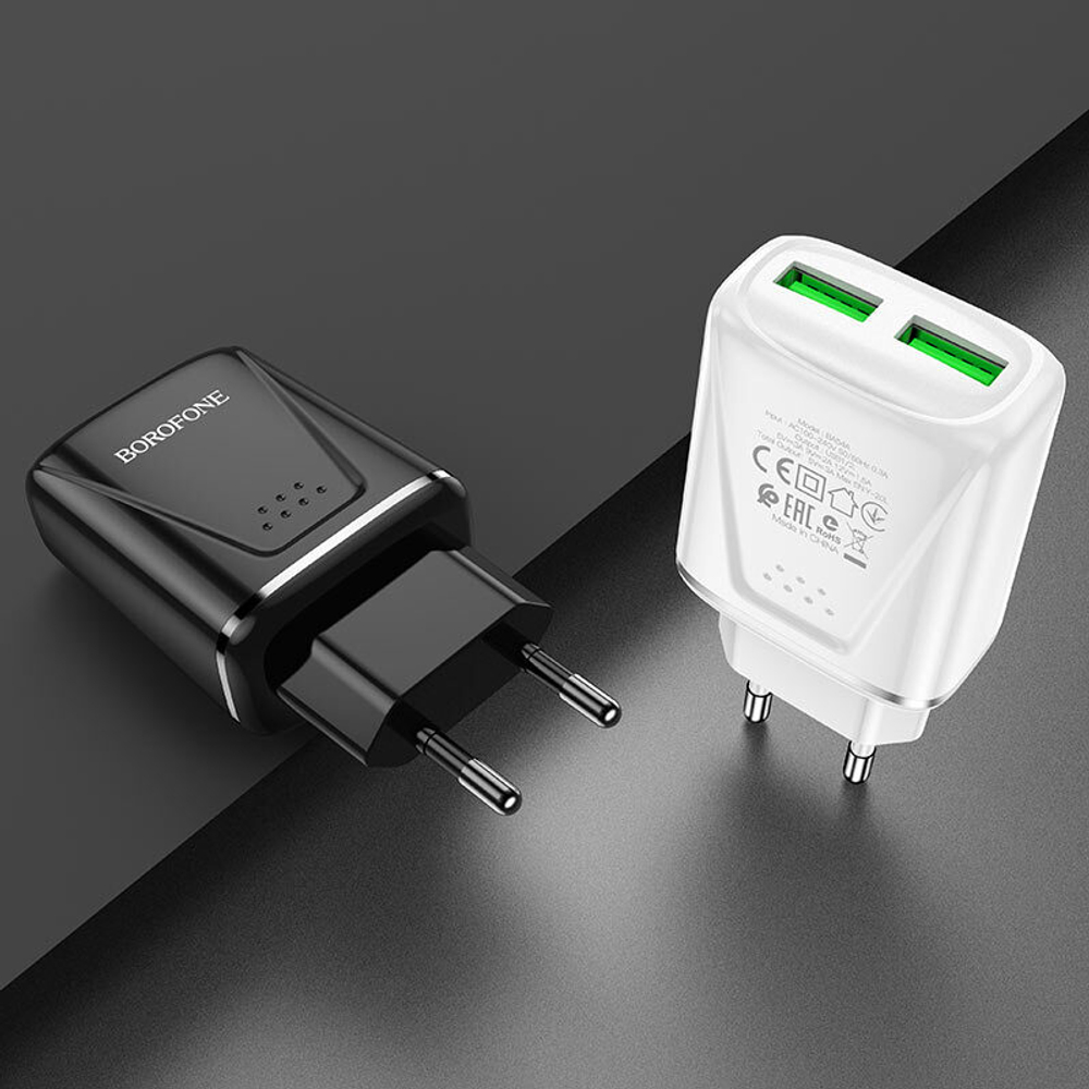 Зарядное ус-во USB QC3.0 Borofone BA54A (2USB/18W)