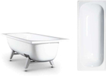 Ванна стальная RIANTO 150*70*40 прямоугольная без ранта с опорной подставкой, белая орхидея (ОР-01200)