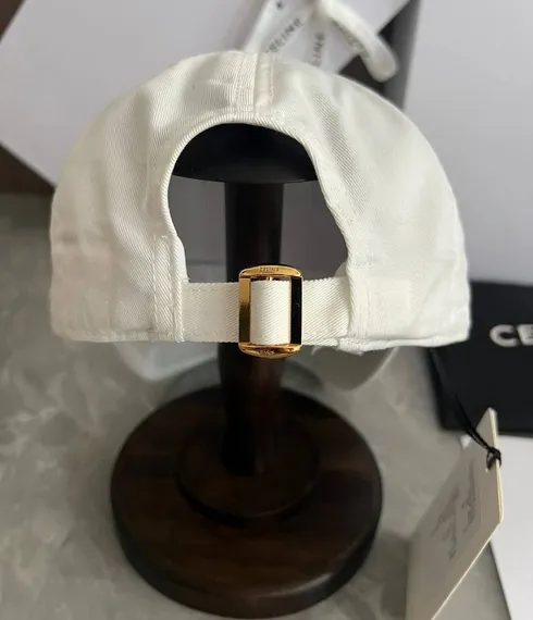 Бейсболка CELINE из хлопка, белый