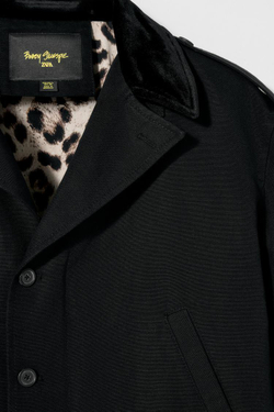 ZARA X BOBBY GILLESPIE КУРТКА ИЗ СМЕСОВОГО ХЛОПКА, ЧЕРНЫЙ