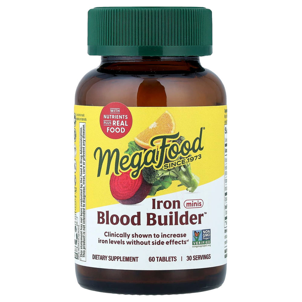 MegaFood, Blood Builder™, железо, 60 таблеток