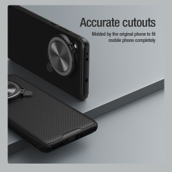 Чехол от Nillkin на OnePlus 12 с металлической откидной крышкой и поддержкой магнитной беспроводной зарядки MagSafe, серия CamShield Prop Magnetic Case