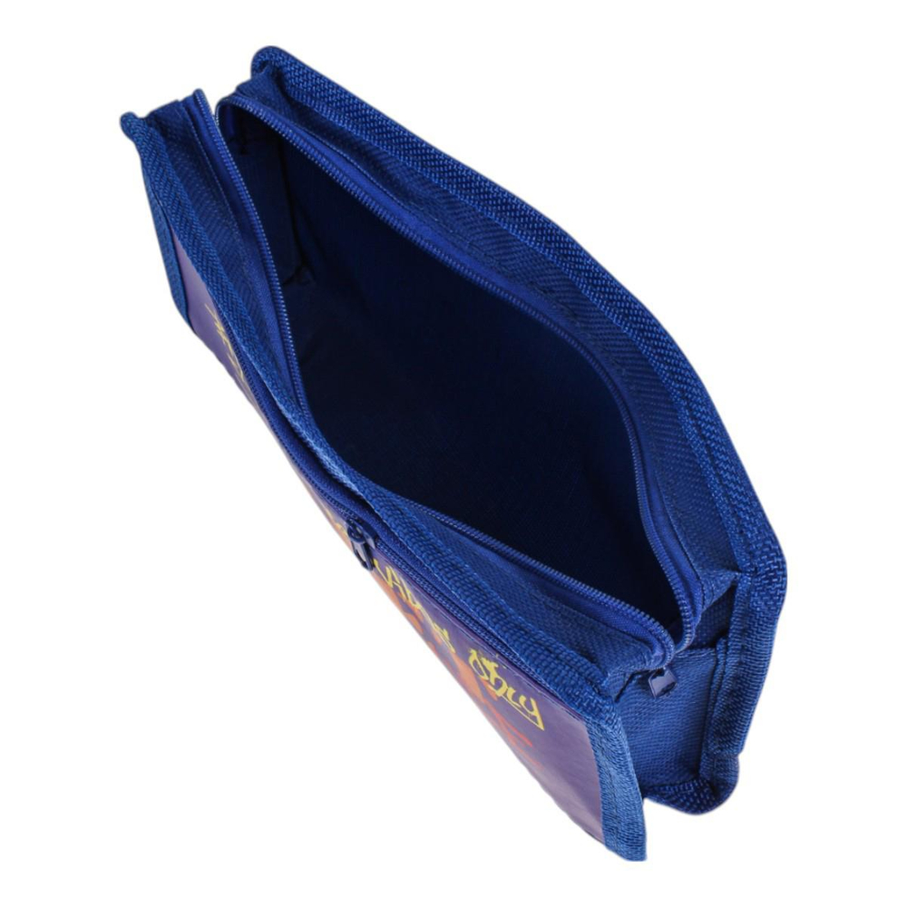 Пенал мягкий 2 отделения "Граффити" синий