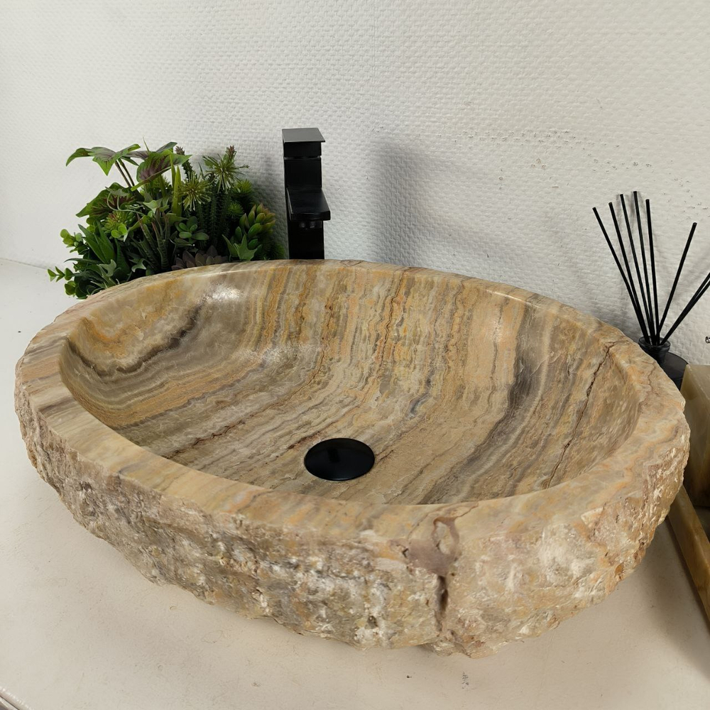 Раковина из оникса Erozy Green EO-64476 57*46*15 0157