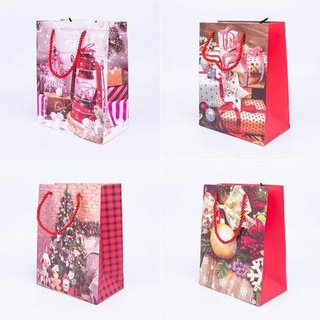 Сумка лам.31*40*12см Новый год ассорти