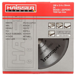 Диск пильный по дереву, Haisser, 190х30 мм, 24зуб, HS109005
