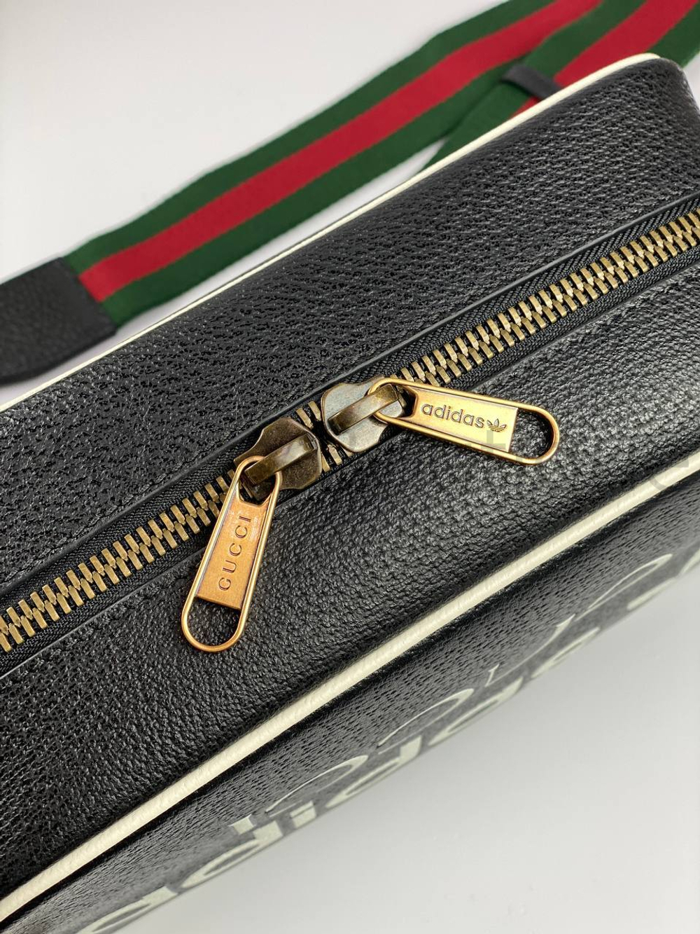 Черная сумка через плечо Gucci adidas Гуччи Адидас премиум класса