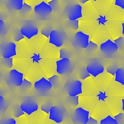 Желтое на синем