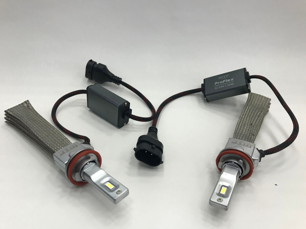 Светодиодные лампы MTF Light H11/H9/H8/H16 ProFlex 30W, 3000lm, 12-24V, 6000K (к-т 2шт.)