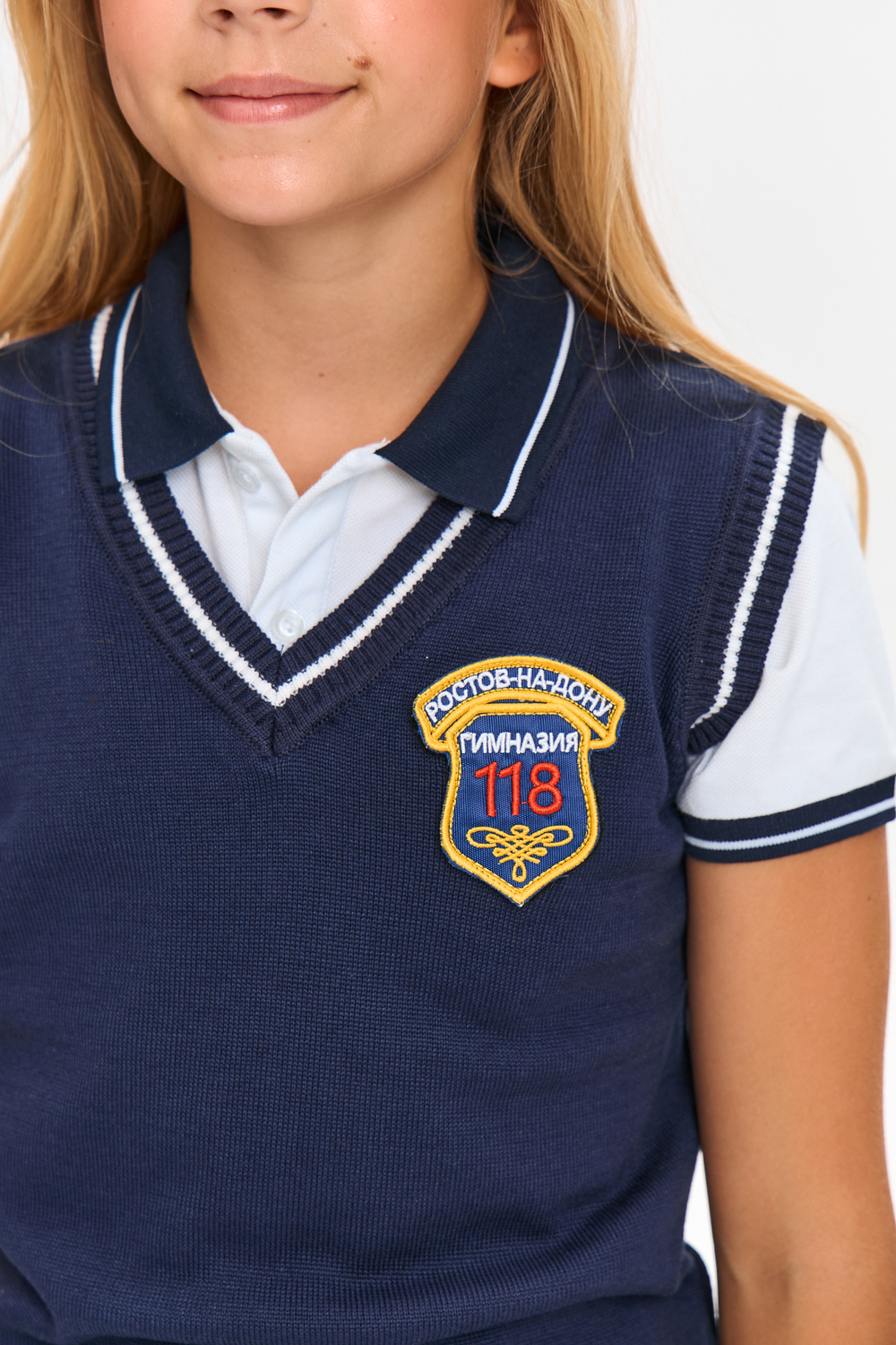 Жилет школьный вязаный (с липучкой)