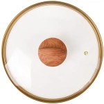 Сковорода 24*6см «Granit ultra» (black-gold) со съемной ручкой и стекл. крышкой сгбг243а