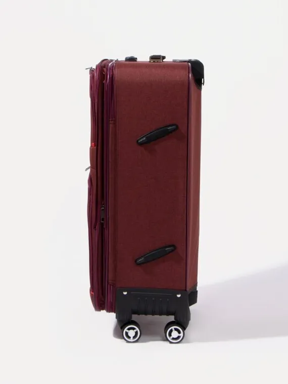 Чемодан большой 28", отдел на молнии, 2 наружных кармана, кодовый замок, цвет красный