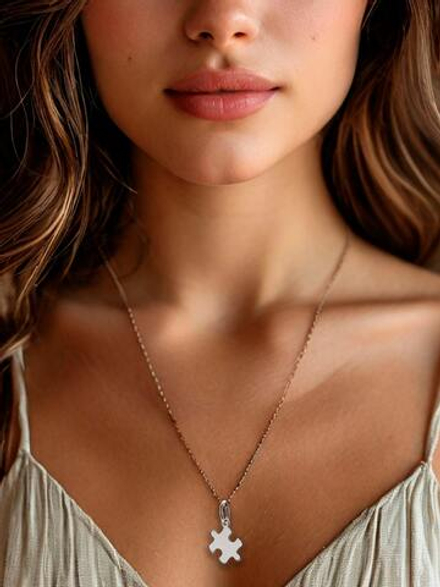 Подвес Пазл из серебра