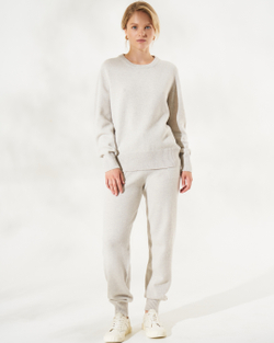 Брюки в спортивном стиле из шерсти мериноса