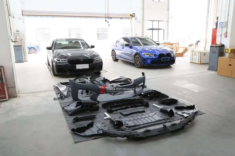 Комплект переделки переднего бампера и крыльев для BMW 5 серии G30 G38 2016-2020 в M5 F90 Рестайлинг 2020+ БМВ
