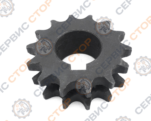 Звездочка привода малого редуктора 195N Z-14, ф=25 мм.