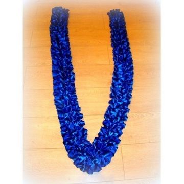 Лента на капот галочка, атлас, синий, ширина 18см №90_2.224