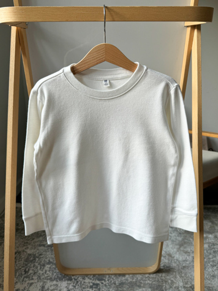 Хлопковый лонгслив Uni Qlo, 98-104