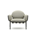 Уличное кресло Joncols с бежевой обивкой и серым алюминием