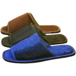 Тапочки домашние мужские «Комфорт» верх велюр, подклад-бязь, подошва-6,5 мм 43р.