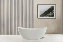 Ванна из искусственного камня ABBER Stein AS9615 белая матовая  180x85 см