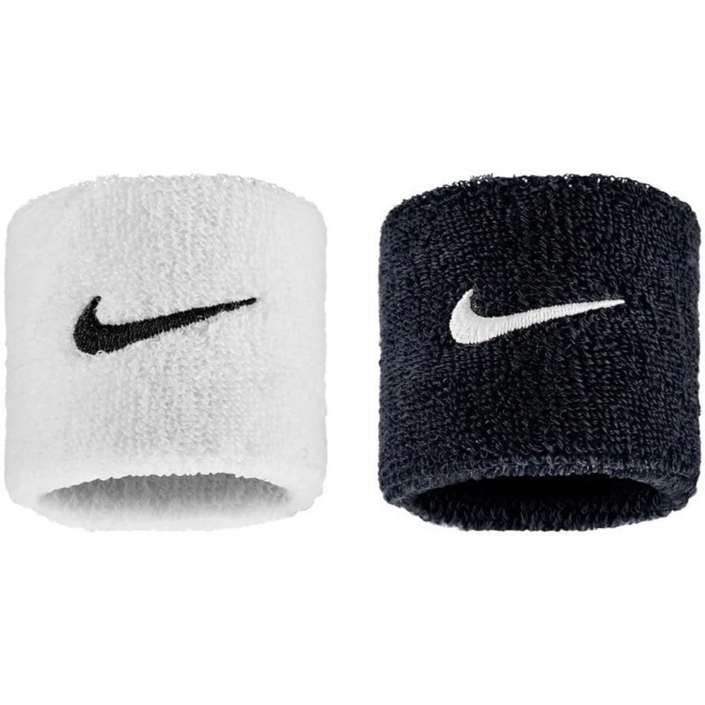 Теннисные напульсники Nike Swoosh 2P - black/white/black