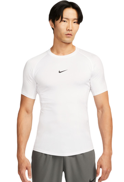 Компрессионка  Nike Pro Dri-FIT Tight Short-Sleeve фитнес Top - белый