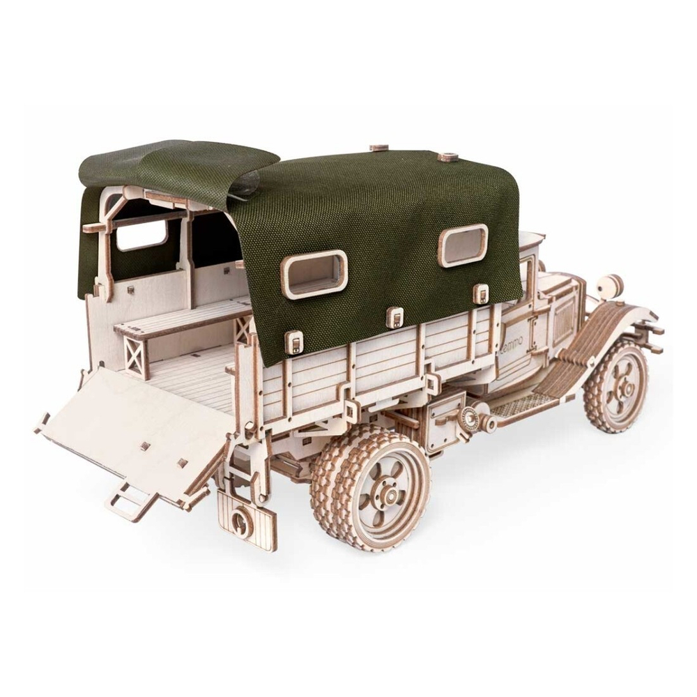 Деревянный конструктор Грузовик ГАЗ-АА с тентом (Lemmo)